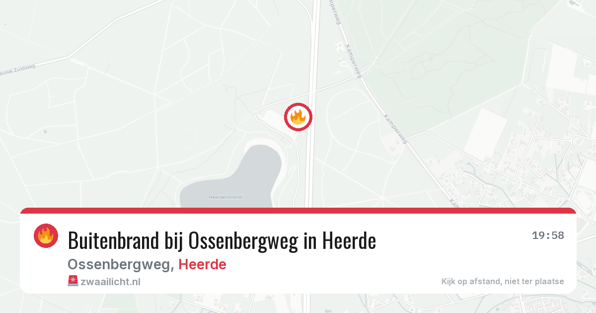 Buitenbrand bij Ossenbergweg in Heerde — 25 mei 2026
