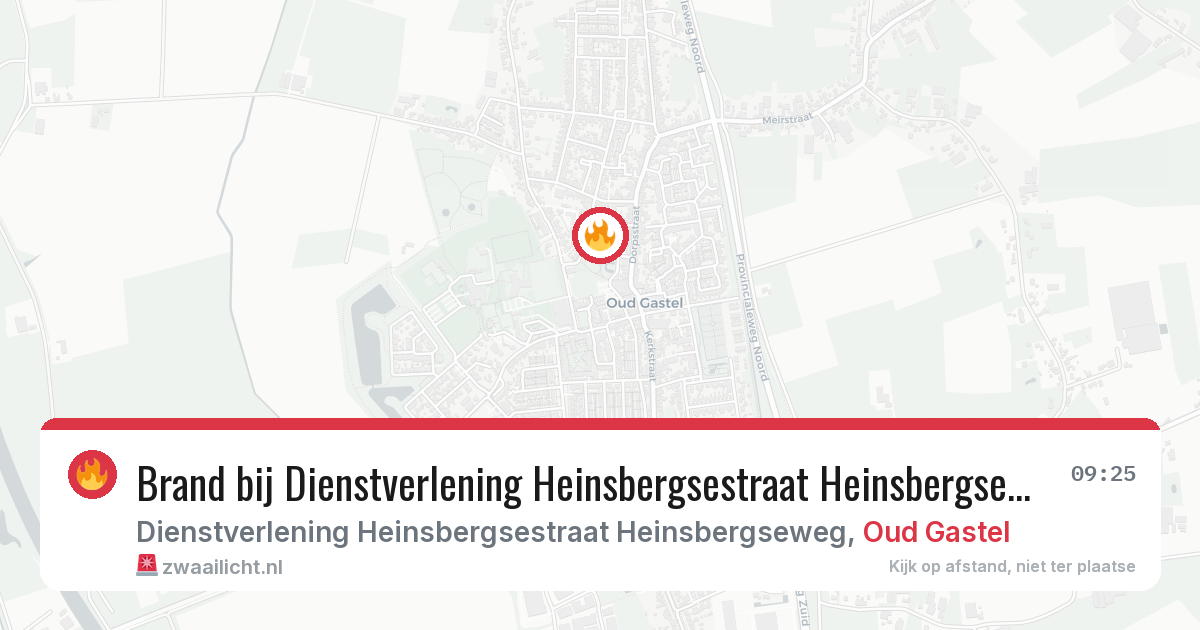 Brand bij Dienstverlening Heinsbergsestraat Heinsbergseweg in Oud Gastel — 5 jul 2026