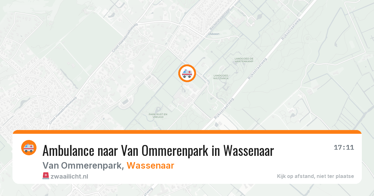 Ambulance naar Van Ommerenpark in Wassenaar — 22 jul 2026