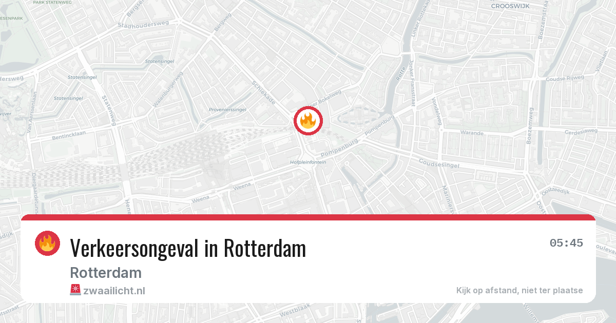 Verkeersongeval in Rotterdam — 26 apr 2026