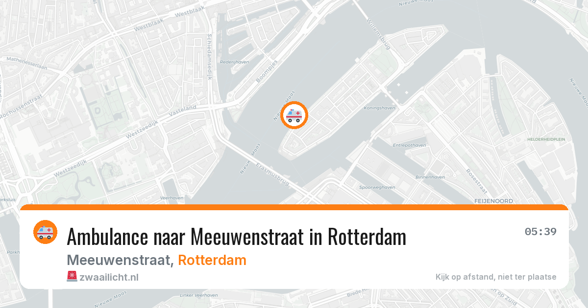 Ambulance naar Meeuwenstraat in Rotterdam — 4 apr 2026