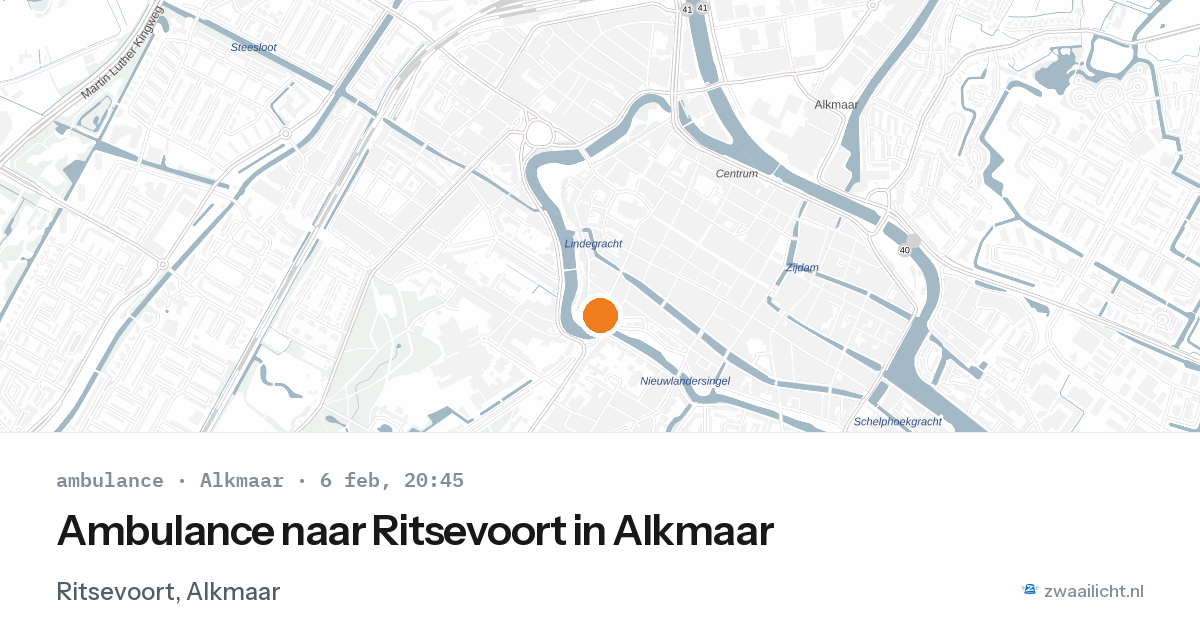 Ambulance naar Ritsevoort in Alkmaar — 6 feb 2026