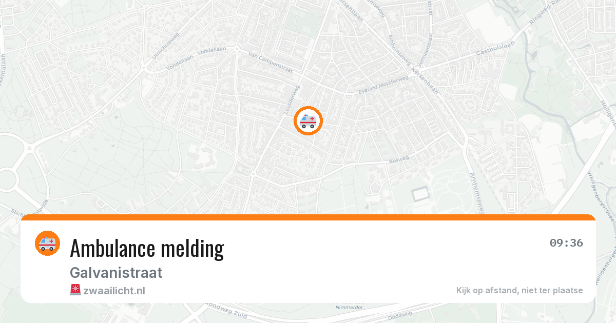 Ambulance melding — 11 mei 2026