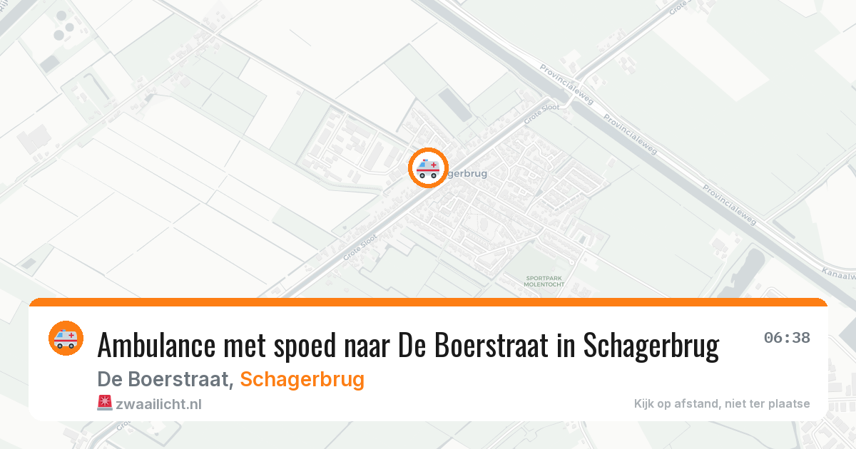Ambulance met spoed naar De Boerstraat in Schagerbrug — 23 mrt 2026
