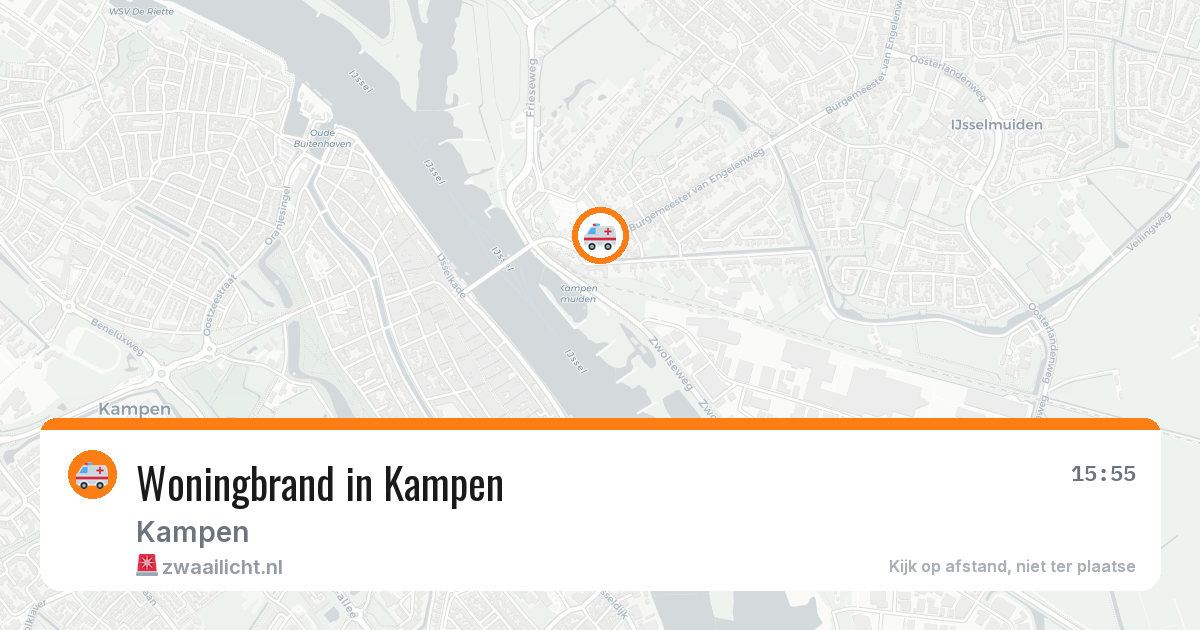 Woningbrand in Kampen — 12 aug 2026