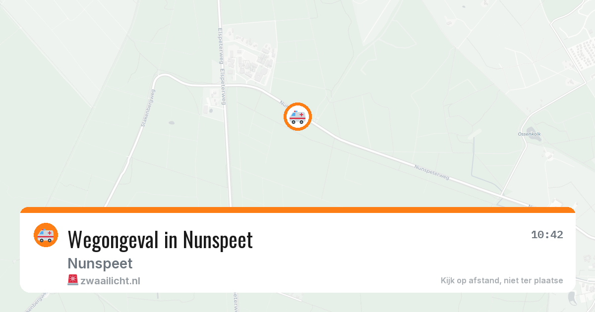 Wegongeval in Nunspeet — 31 jul 2026