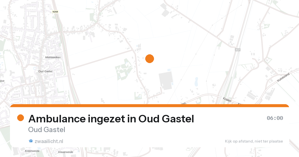 Ambulance ingezet in Oud Gastel — 27 aug 2026