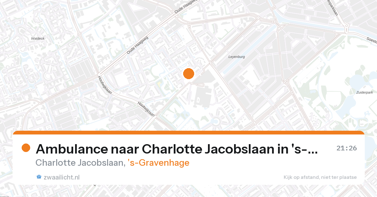 Ambulance naar Charlotte Jacobslaan in 's-Gravenhage — 26 aug 2026