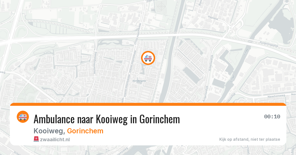 Ambulance naar Kooiweg in Gorinchem — 14 mei 2026
