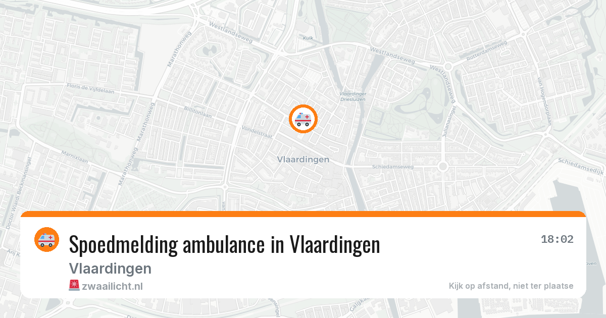 Spoedmelding ambulance in Vlaardingen — 21 mei 2026