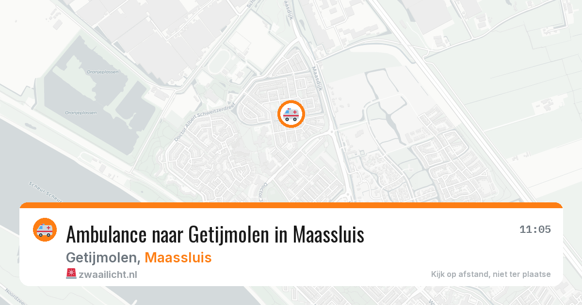 Ambulance naar Getijmolen in Maassluis — 21 apr 2026