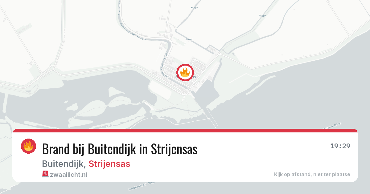 Brand bij Buitendijk in Strijensas — 18 jun 2026