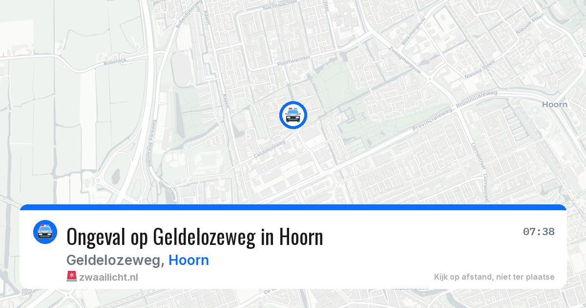 Ongeval op Geldelozeweg in Hoorn — 23 mrt 2026