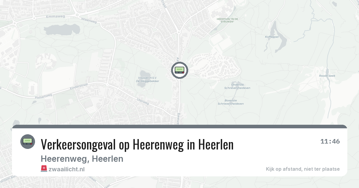 Verkeersongeval op Heerenweg in Heerlen — 13 jul 2026