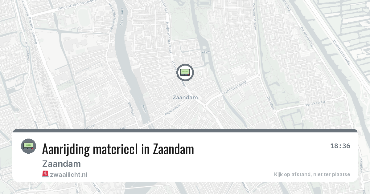 Aanrijding materieel in Zaandam — 8 feb 2026