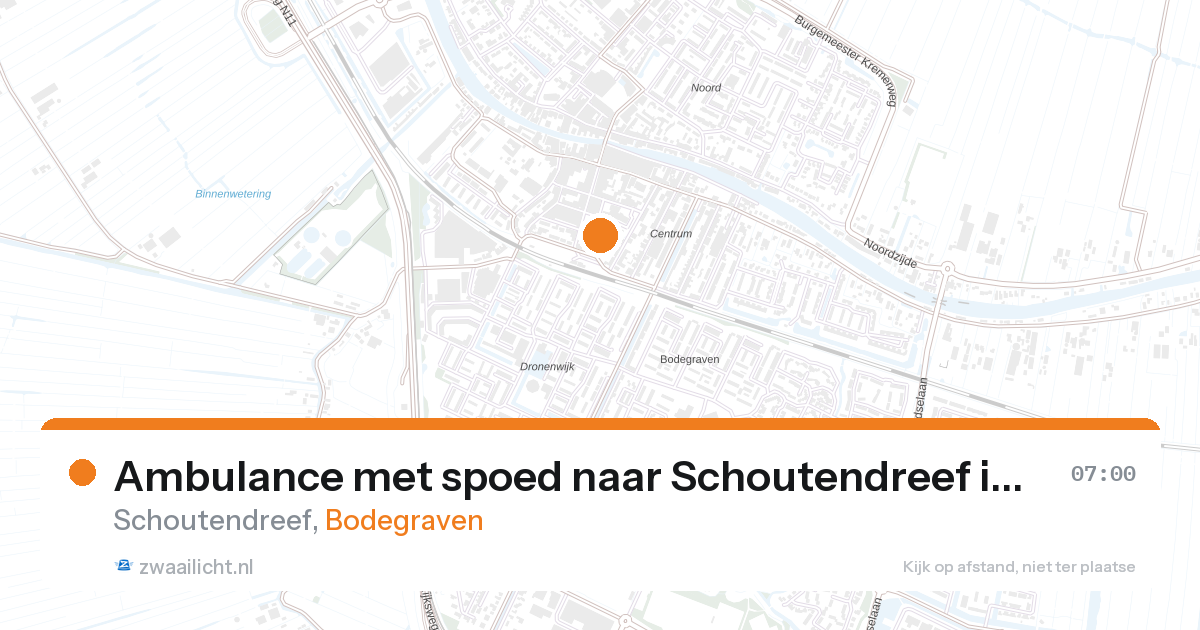 Ambulance met spoed naar Schoutendreef in Bodegraven — 5 apr 2026