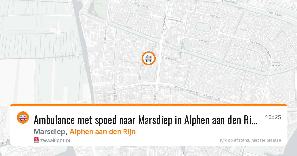 Ambulance met spoed naar Marsdiep in Alphen aan den Rijn — 9 feb 2026