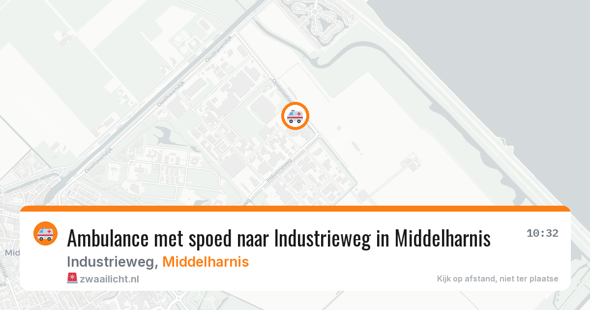 Ambulance met spoed naar Industrieweg in Middelharnis — 19 jun 2026