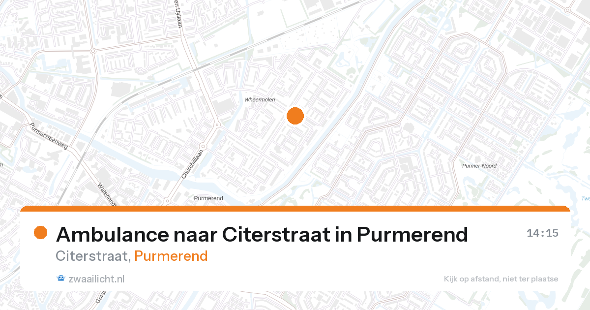 Ambulance naar Citerstraat in Purmerend — 21 jul 2026