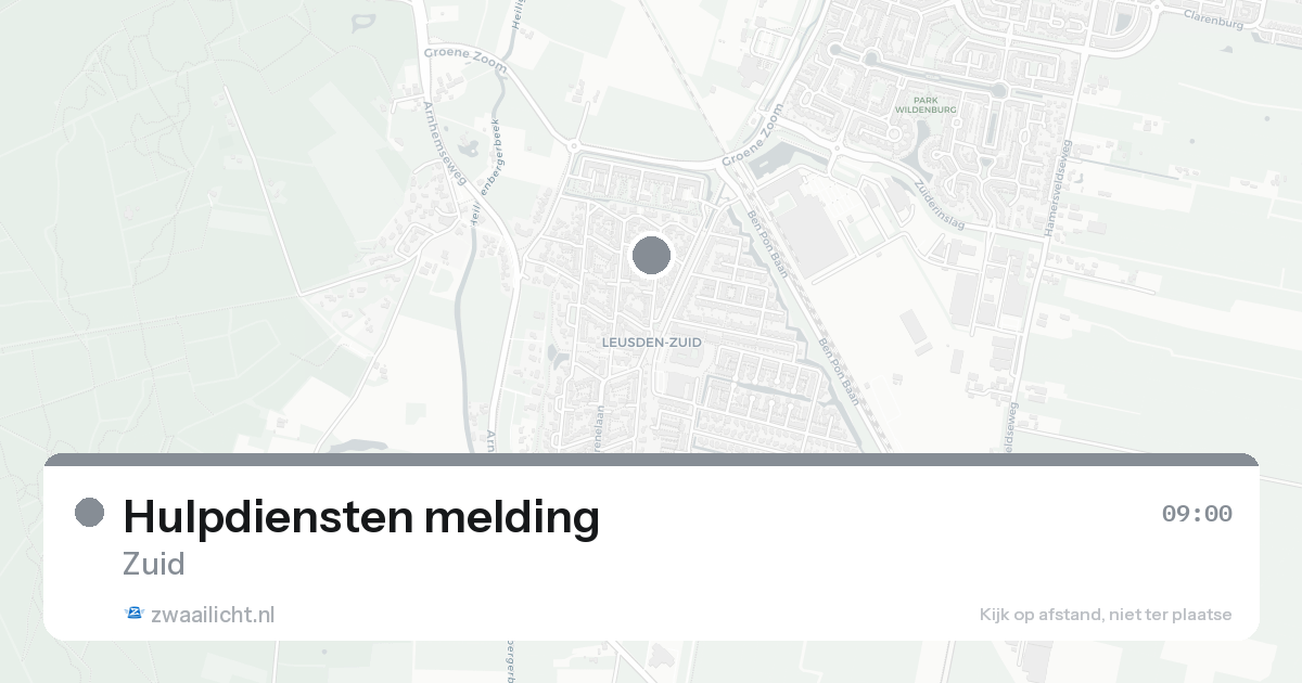 Hulpdiensten melding — 31 jan 2026