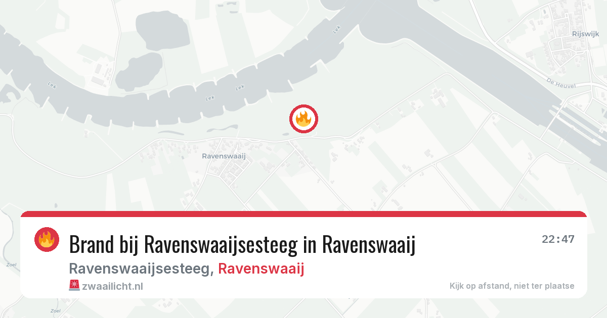 Brand bij Ravenswaaijsesteeg in Ravenswaaij — 19 jun 2026