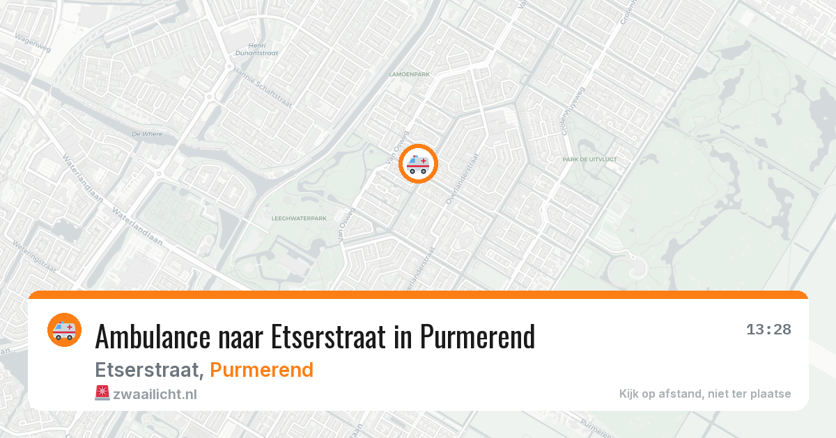 Ambulance naar Etserstraat in Purmerend — 10 aug 2026