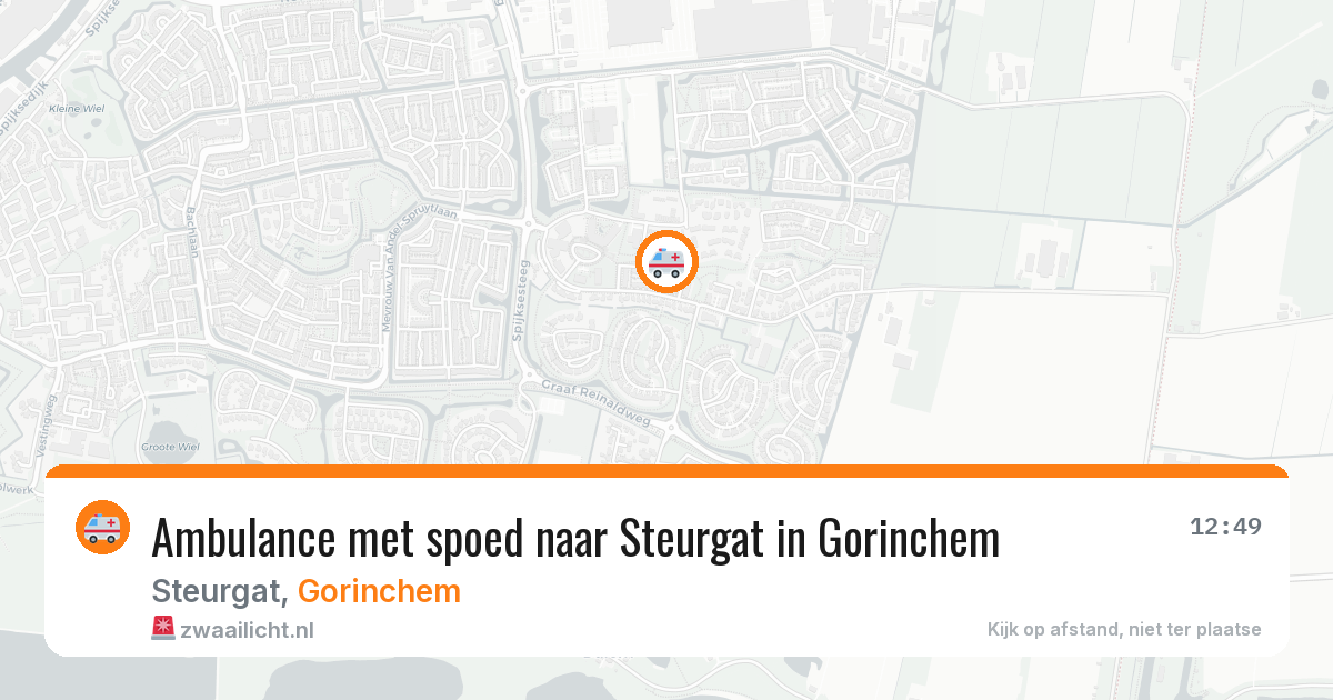 Ambulance met spoed naar Steurgat in Gorinchem — 31 jul 2026