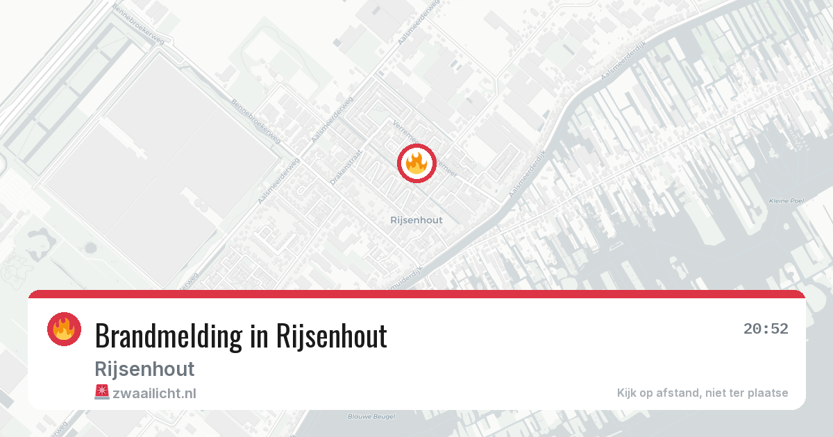 Brandmelding in Rijsenhout — 22 mei 2026