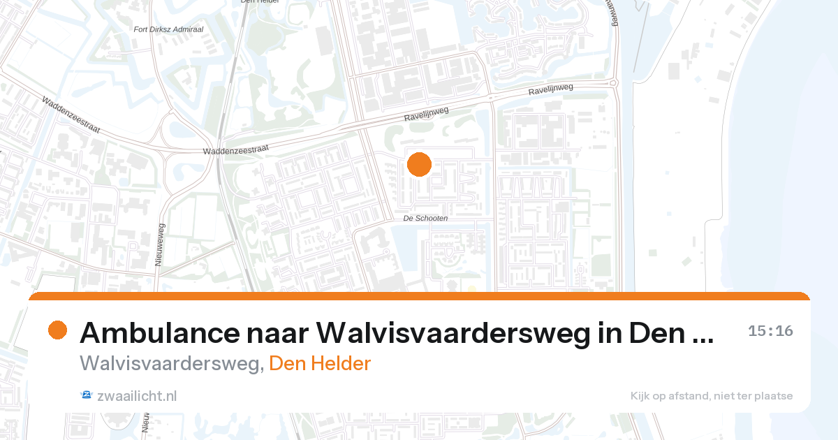 Ambulance naar Walvisvaardersweg in Den Helder — 27 aug 2026