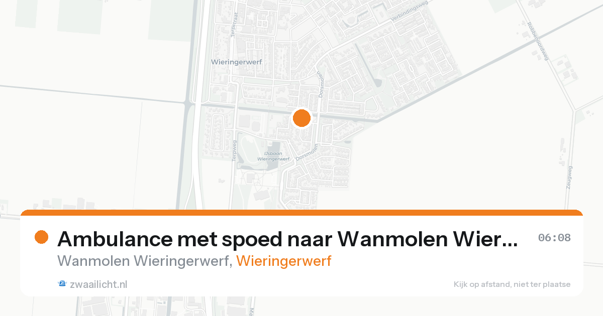 Ambulance met spoed naar Wanmolen Wieringerwerf in Wieringerwerf — 8 feb 2026