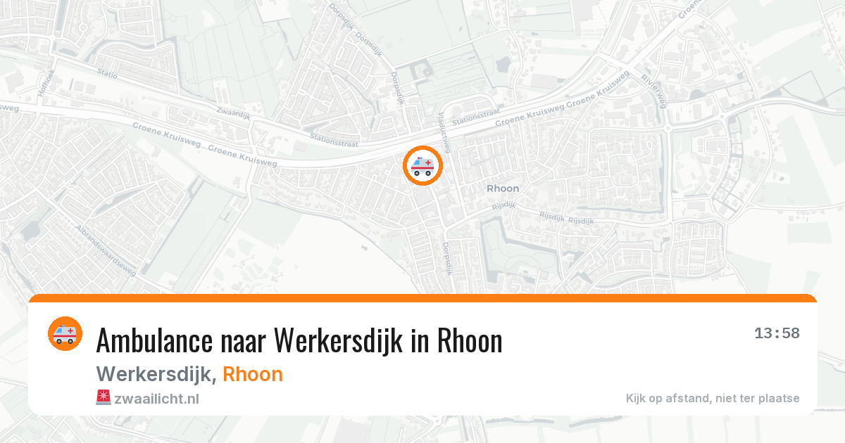 Ambulance naar Werkersdijk in Rhoon — 22 mei 2026
