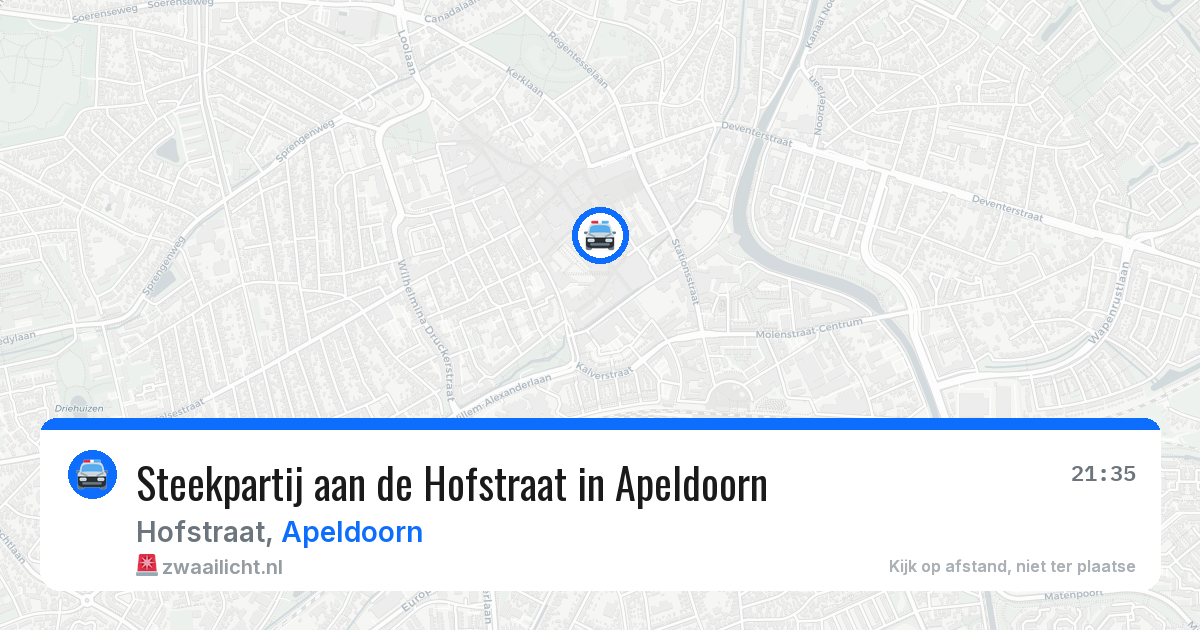 Steekpartij aan de Hofstraat in Apeldoorn — 6 mei 2026