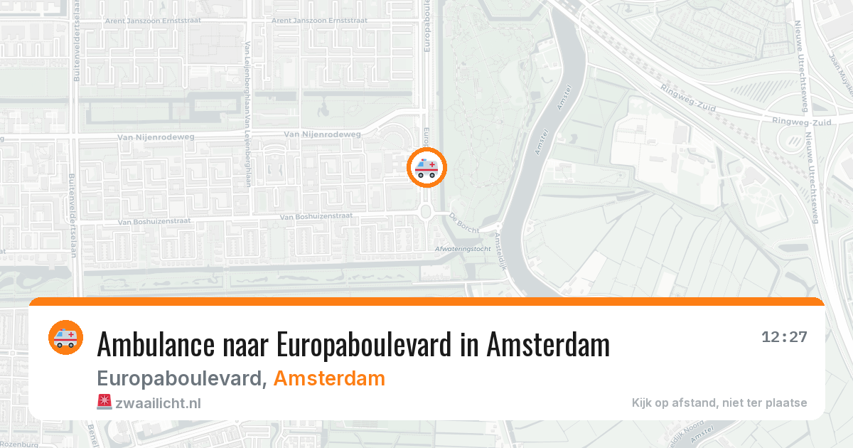 Ambulance naar Europaboulevard in Amsterdam — 2 apr 2026