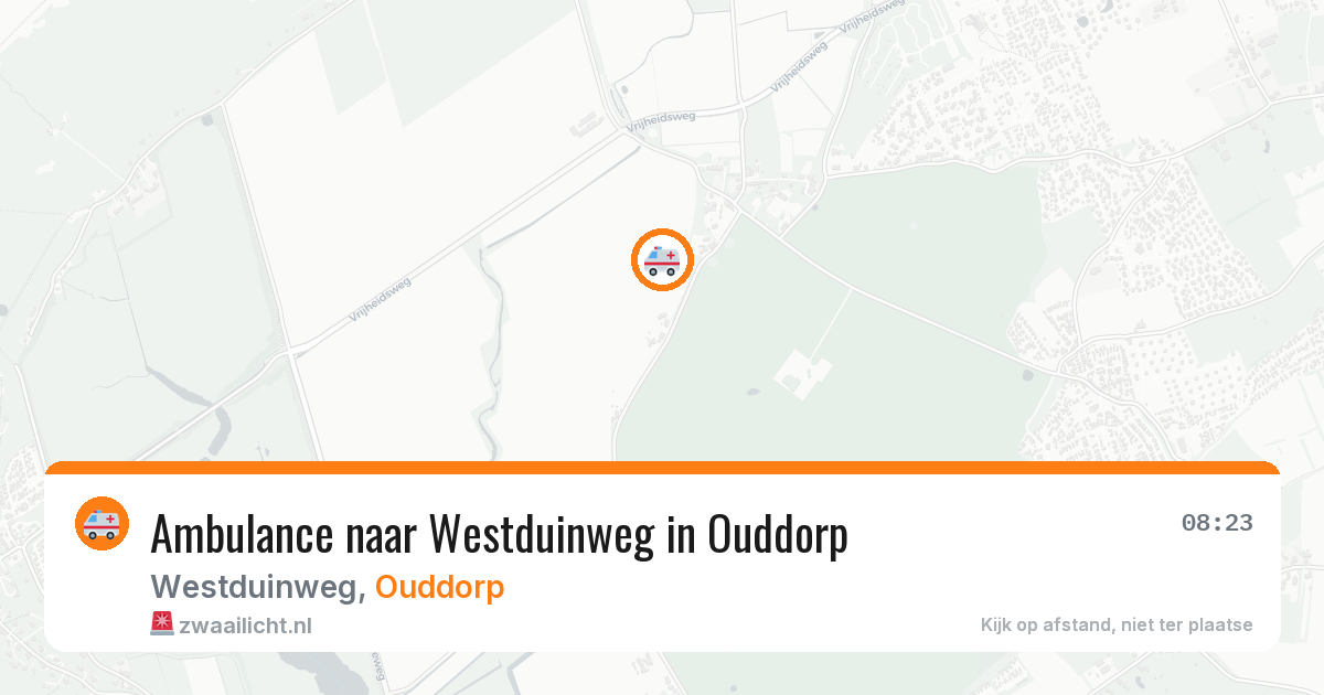 Ambulance naar Westduinweg in Ouddorp — 21 apr 2026