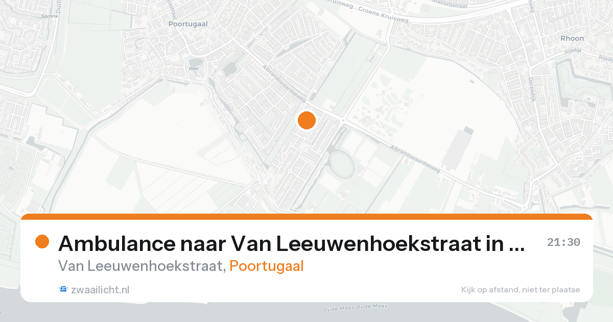 Ambulance naar Van Leeuwenhoekstraat in Poortugaal — 7 feb 2026