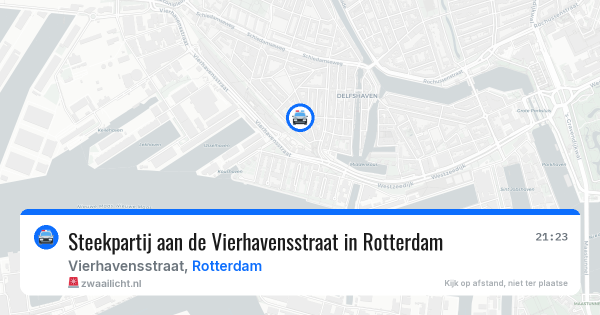 Steekpartij aan de Vierhavensstraat in Rotterdam — 28 mrt 2026