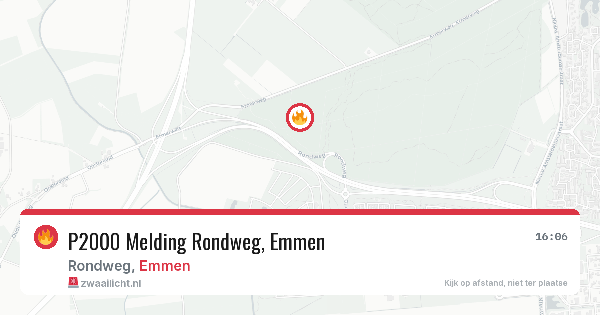 P2000 Melding Rondweg, Emmen — 26 mrt 2026