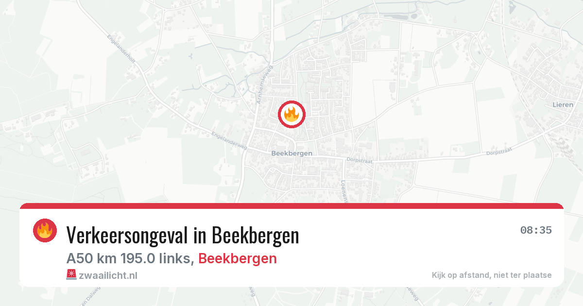Verkeersongeval in Beekbergen — 9 feb 2026