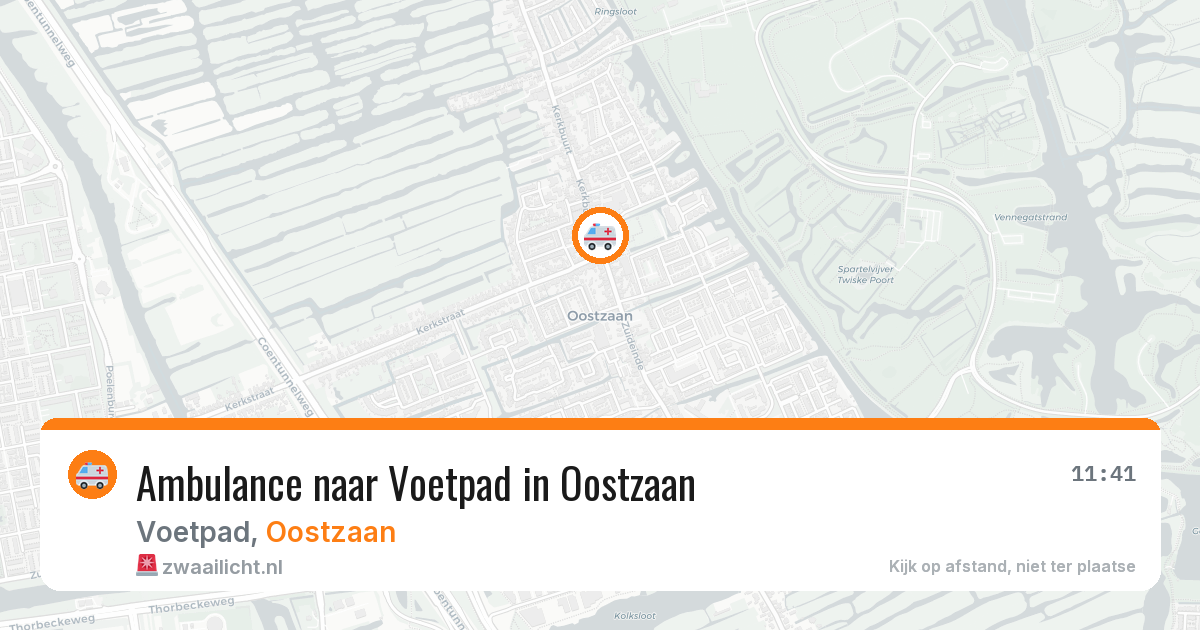 Ambulance naar Voetpad in Oostzaan — 7 apr 2026