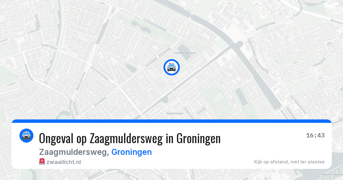 Ongeval op Zaagmuldersweg in Groningen — 3 feb 2026