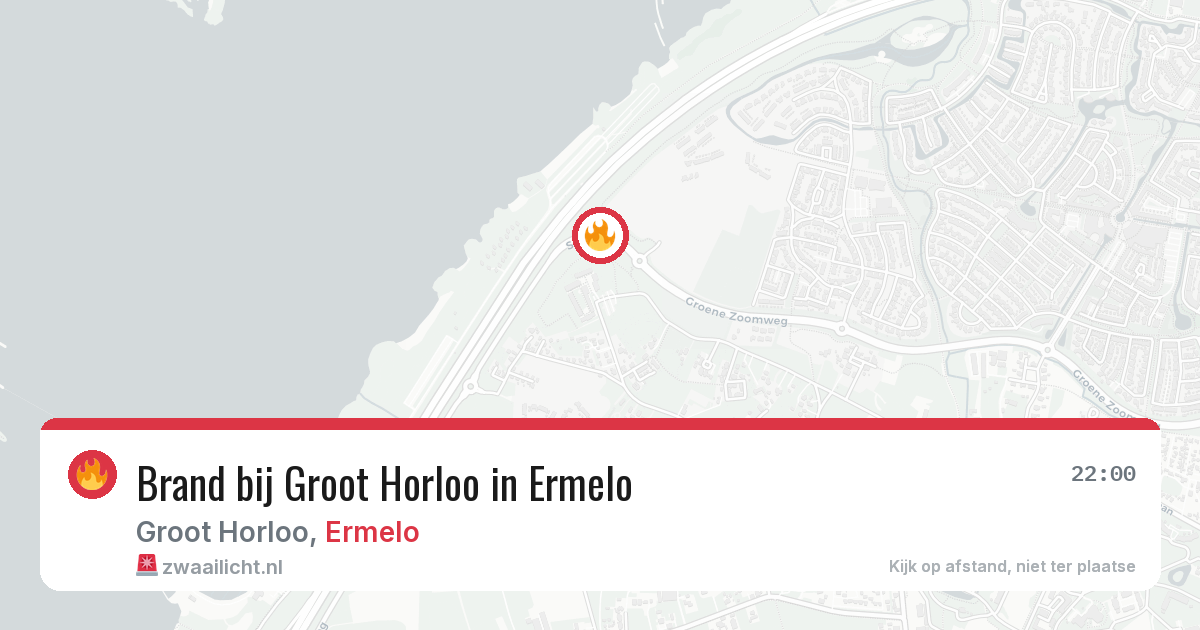 Brand bij Groot Horloo in Ermelo — 8 mei 2026