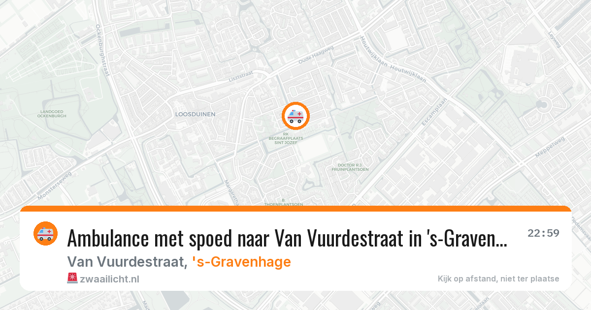 Ambulance met spoed naar Van Vuurdestraat in 's-Gravenhage — 3 apr 2026