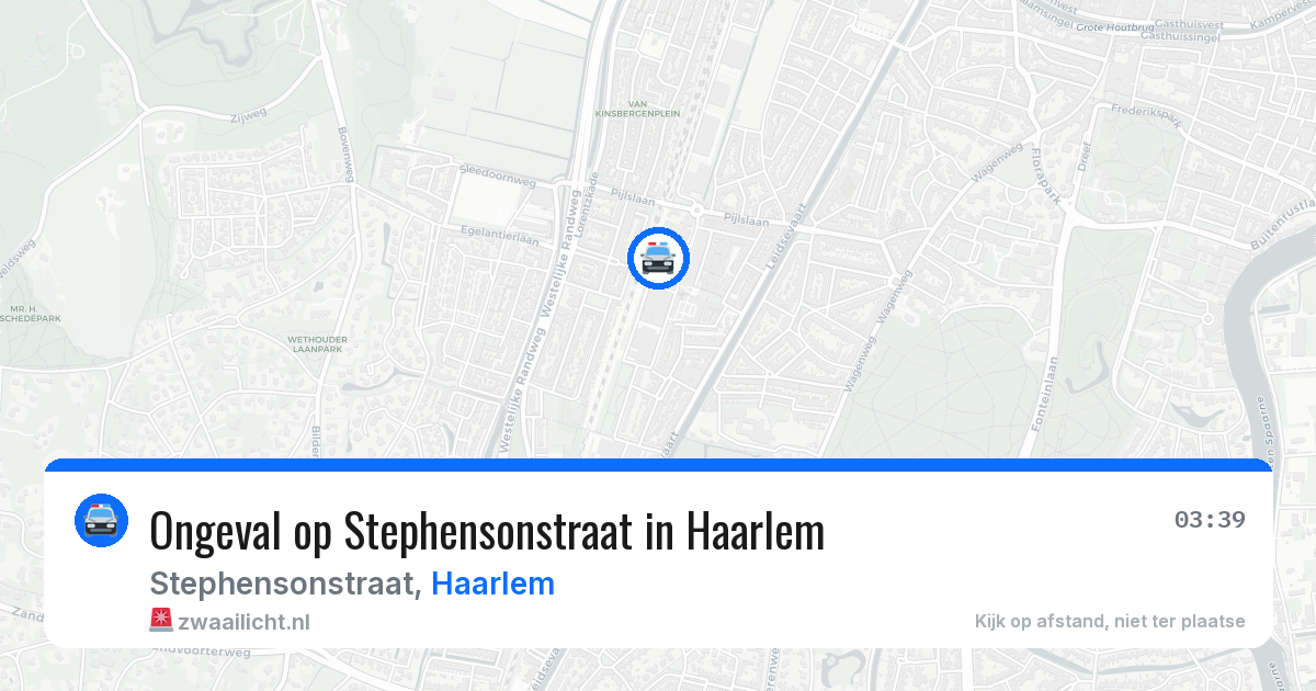 Ongeval op Stephensonstraat in Haarlem — 7 jul 2026