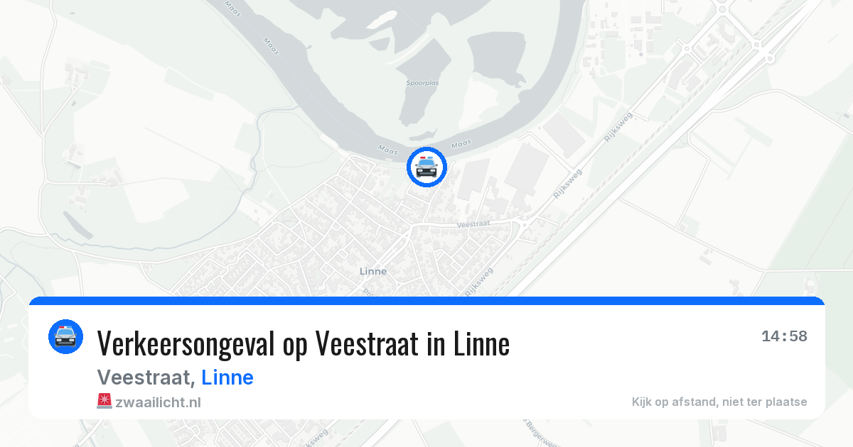 Verkeersongeval op Veestraat in Linne — 25 feb 2026