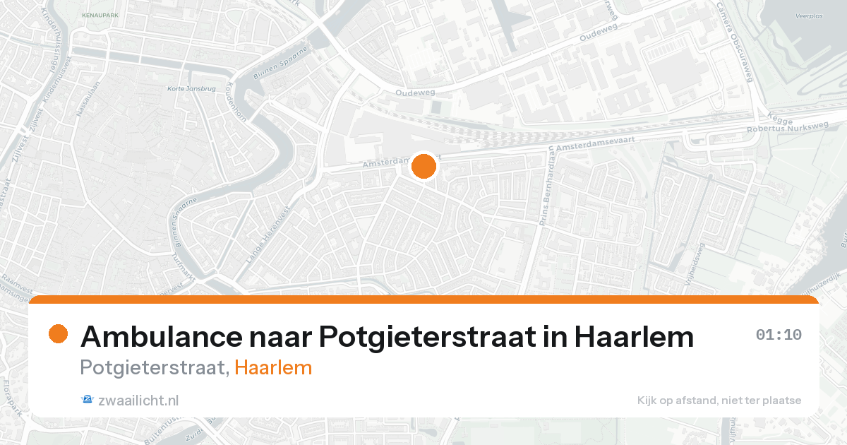 Ambulance naar Potgieterstraat in Haarlem — 31 jan 2026
