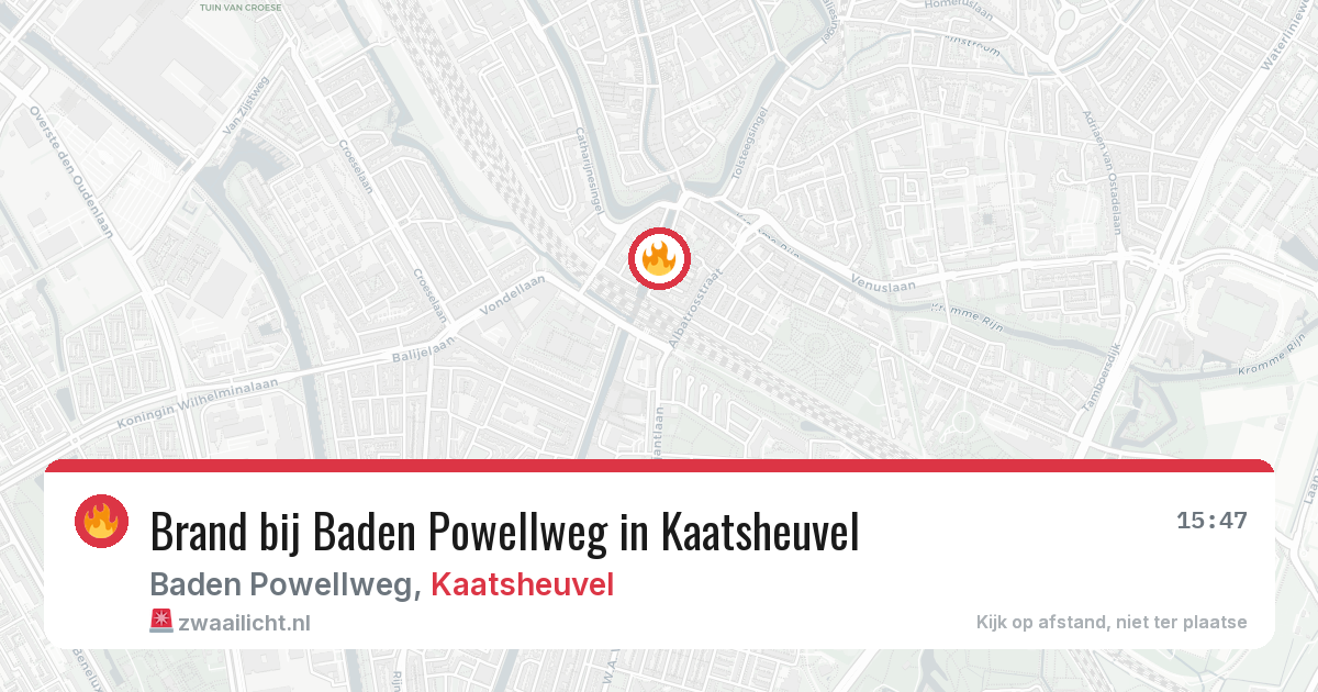Brand bij Baden Powellweg in Kaatsheuvel — 21 jul 2026