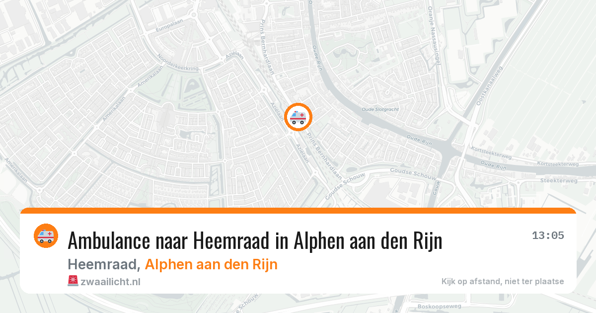 Ambulance naar Heemraad in Alphen aan den Rijn — 19 jun 2026