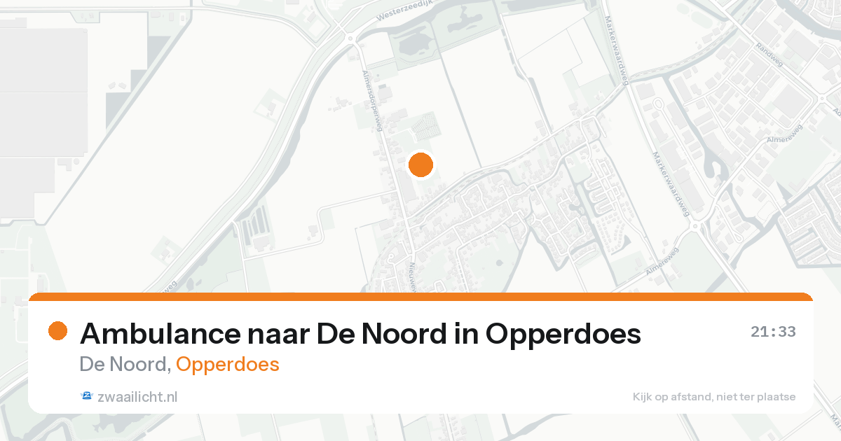 Ambulance naar De Noord in Opperdoes — 30 mei 2026