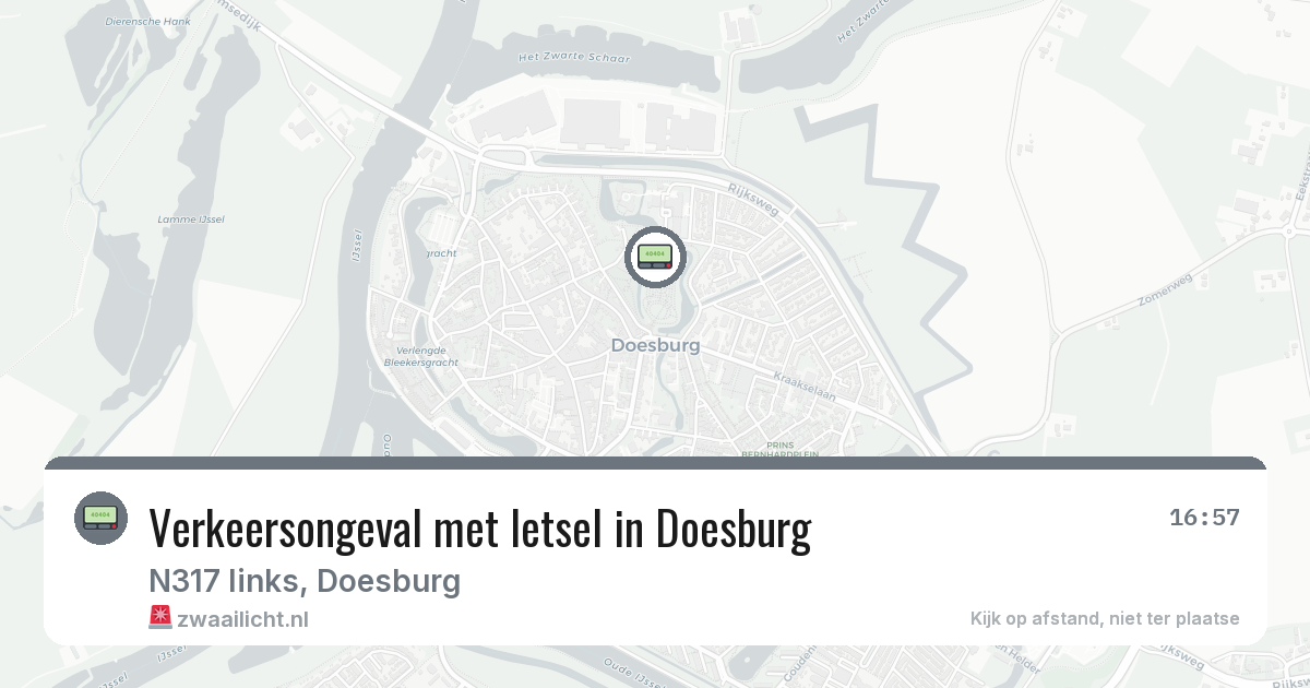 Verkeersongeval met letsel in Doesburg — 7 mrt 2026