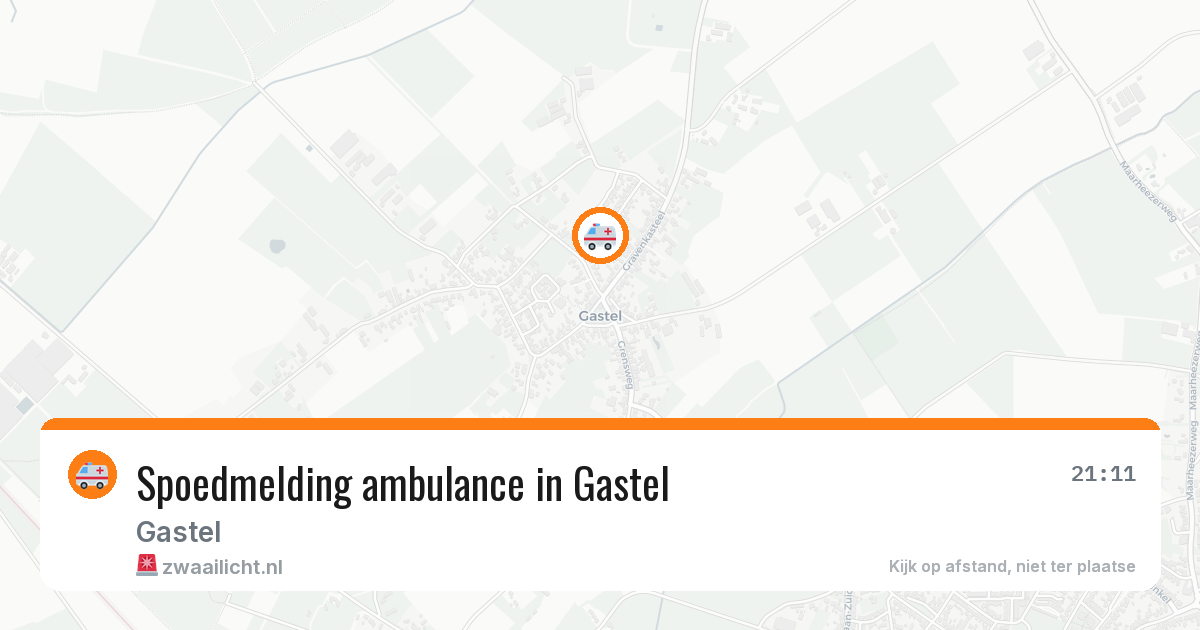 Spoedmelding ambulance in Gastel — 19 jul 2026